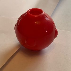 Red ball dog toy